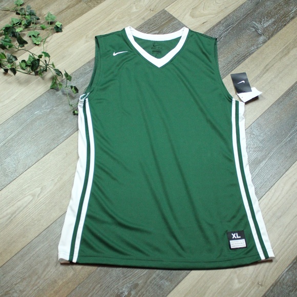 Sleeveless Basketball Jersey Xl Green 